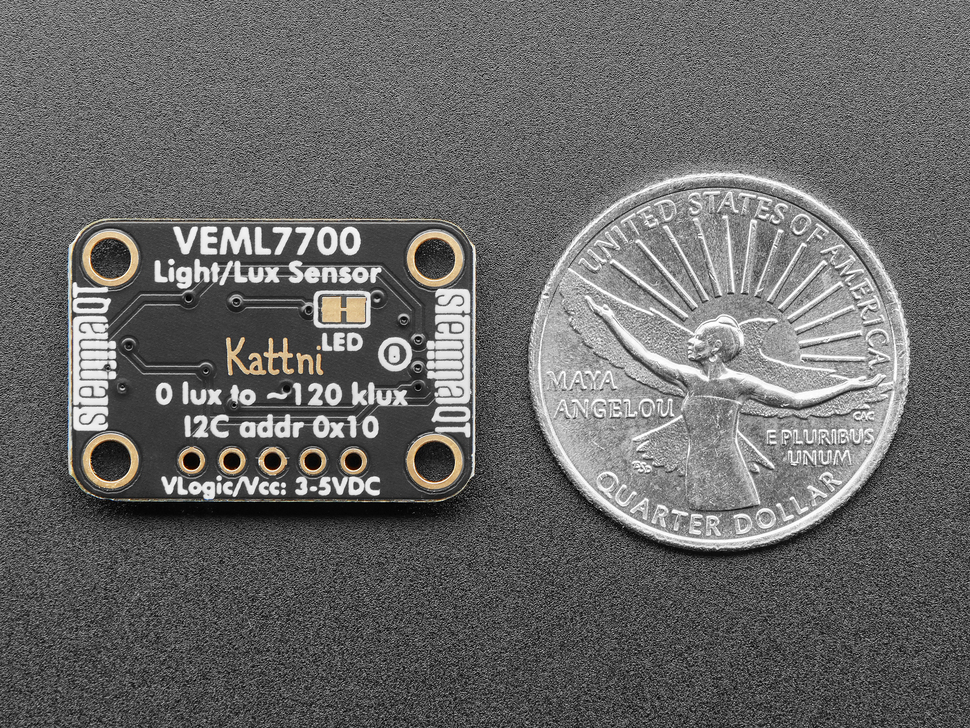 Adafruit VEML7700 Lux Sensor - I2C Light Sensor - QT / Qwiic - Click Image to Close