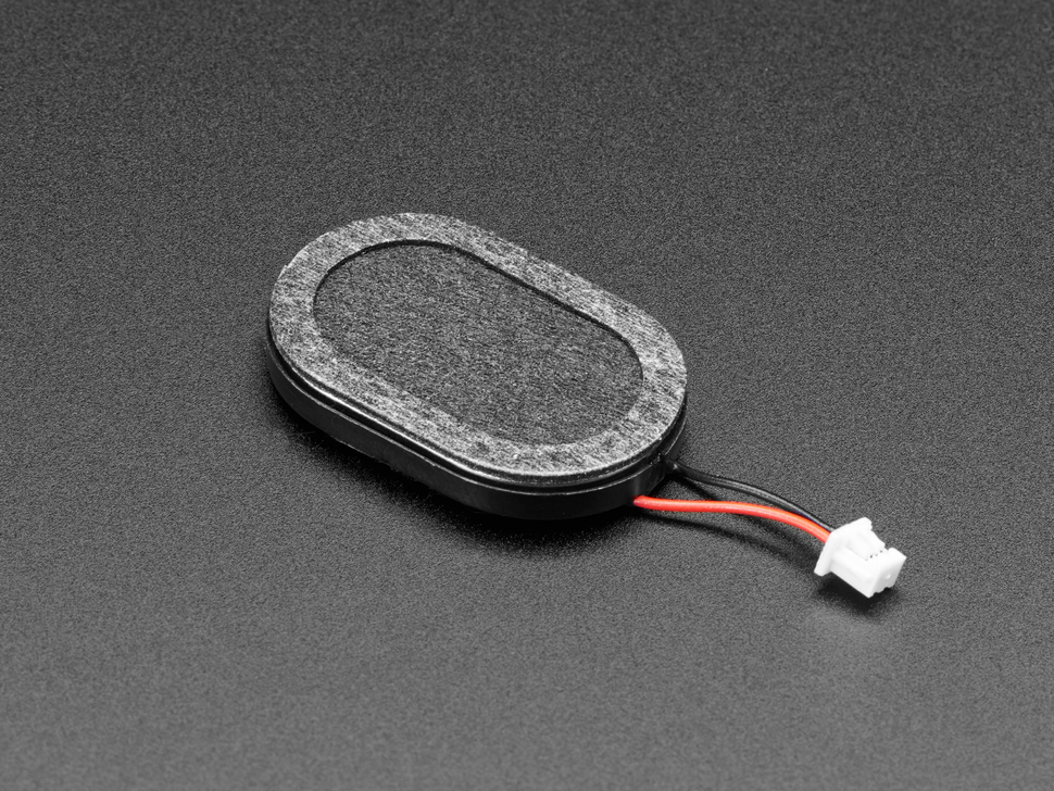 Mini Oval Speaker with Short Wires - 8 Ohm 1 Watt - Click Image to Close