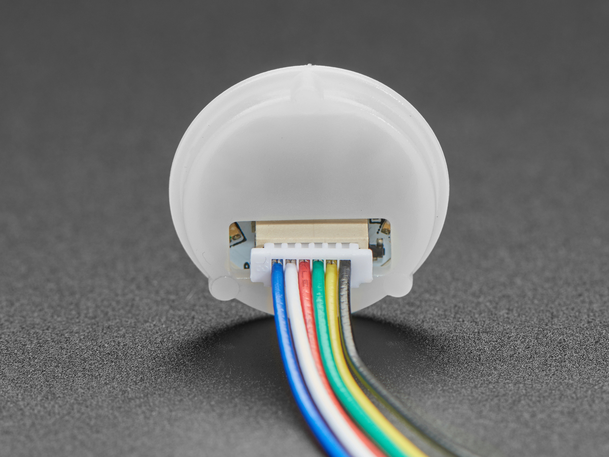 Ultra-Slim Round Fingerprint Sensor and 6-pin Cable - Click Image to Close