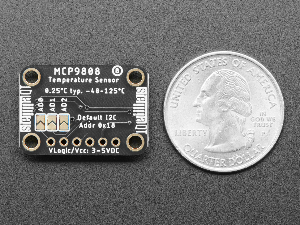 Adafruit MCP9808 High Accuracy I2C Temp Sensor Qwiic - Click Image to Close