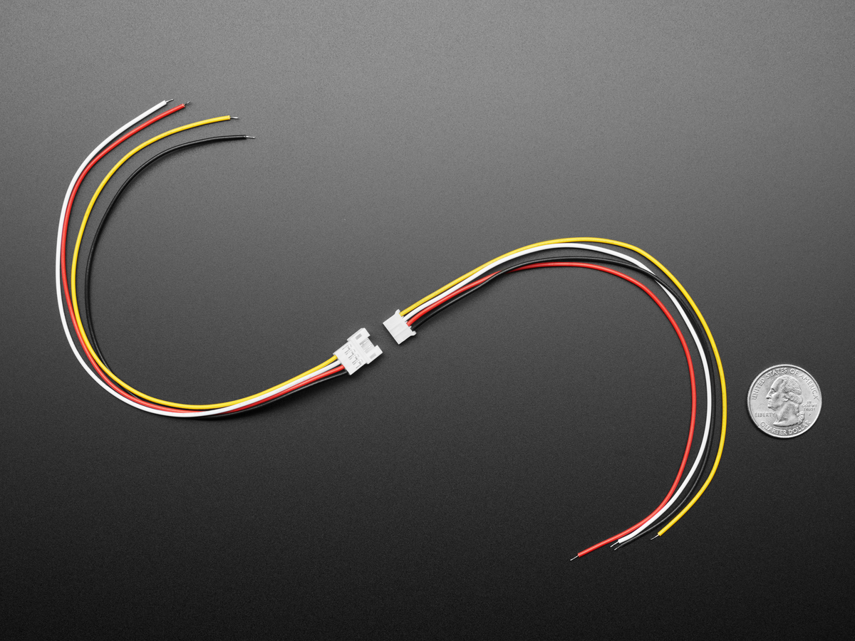 2.0mm Pitch 4-pin Cable Matching Pair - JST PH Compatible - Click Image to Close