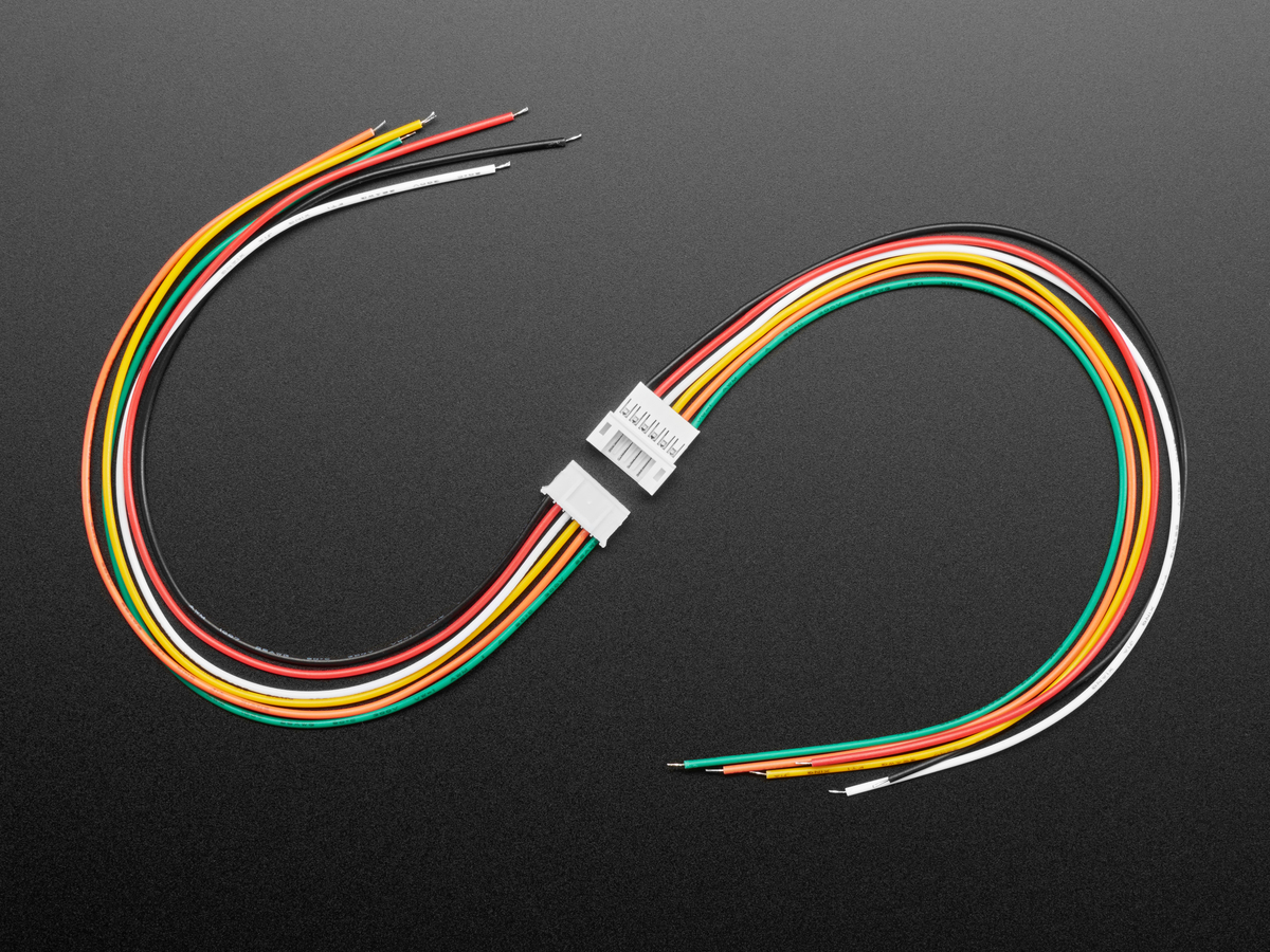 2.0mm Pitch 6-pin Cable Matching Pair - JST PH Compatible - Click Image to Close