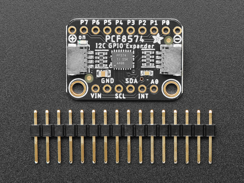 Adafruit PCF8574 I2C GPIO Expander Breakout - STEMMA QT / Qwiic - Click Image to Close