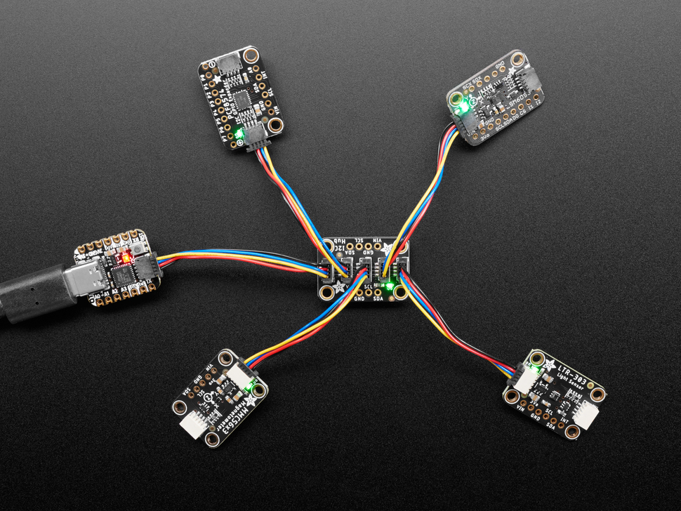 Adafruit Qwiic / Stemma QT 5 Port Hub - Click Image to Close