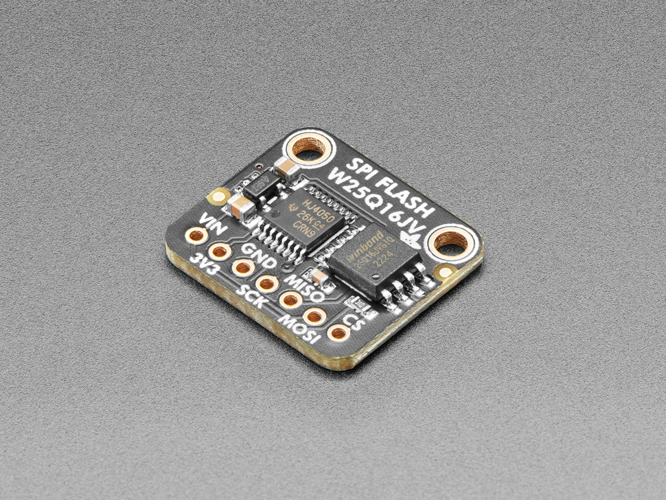 Adafruit SPI FLASH Breakout - W25Q16 - 16 Mbit / 2 MByte - Click Image to Close