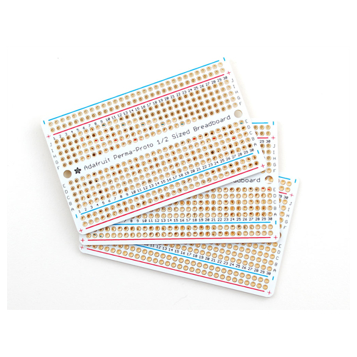 Adafruit Perma-Proto Half-sized Breadboard PCB - 3 Pack! - Click Image to Close