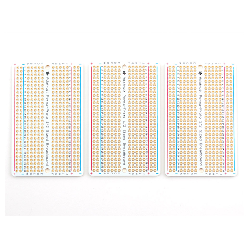 Adafruit Perma-Proto Half-sized Breadboard PCB - 3 Pack! - Click Image to Close