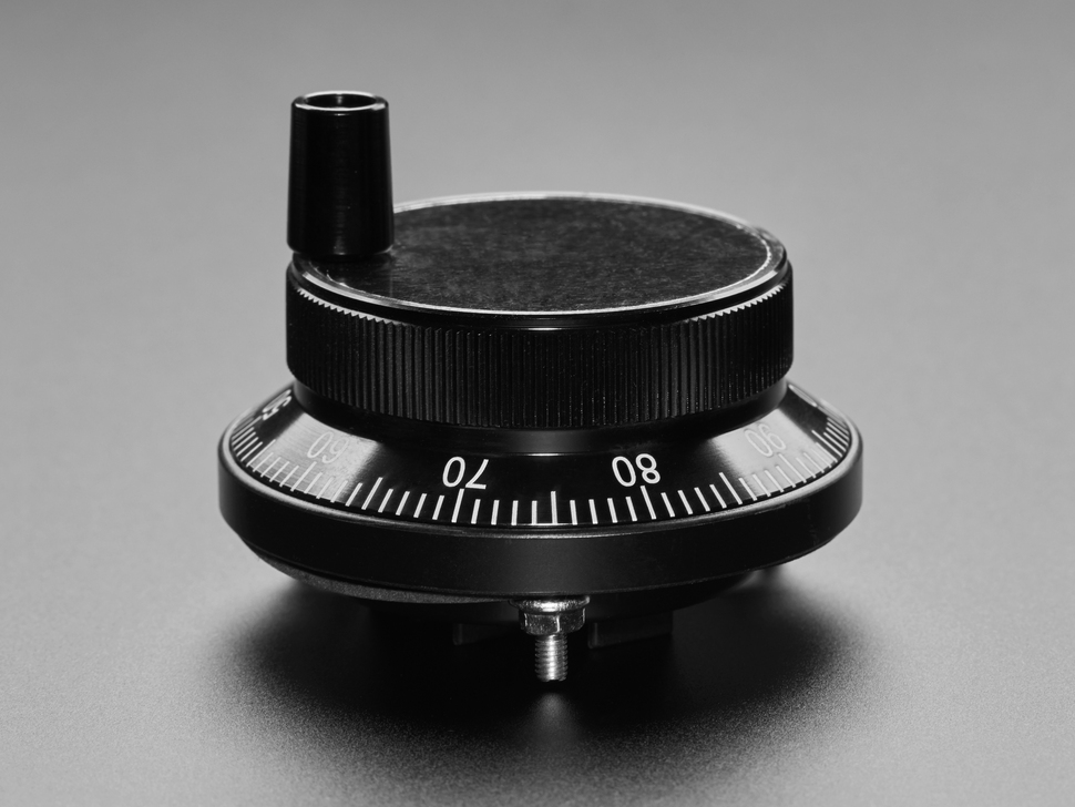 CNC Rotary Encoder - 100 Pulses per Rotation - 60mm Black - Click Image to Close