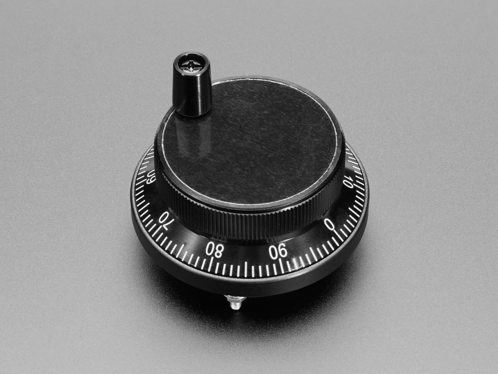 CNC Rotary Encoder - 100 Pulses per Rotation - 60mm Black - Click Image to Close