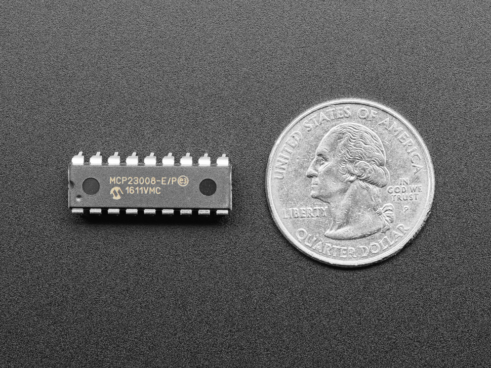 MCP23008 - i2c 8 input/output port expander - Click Image to Close