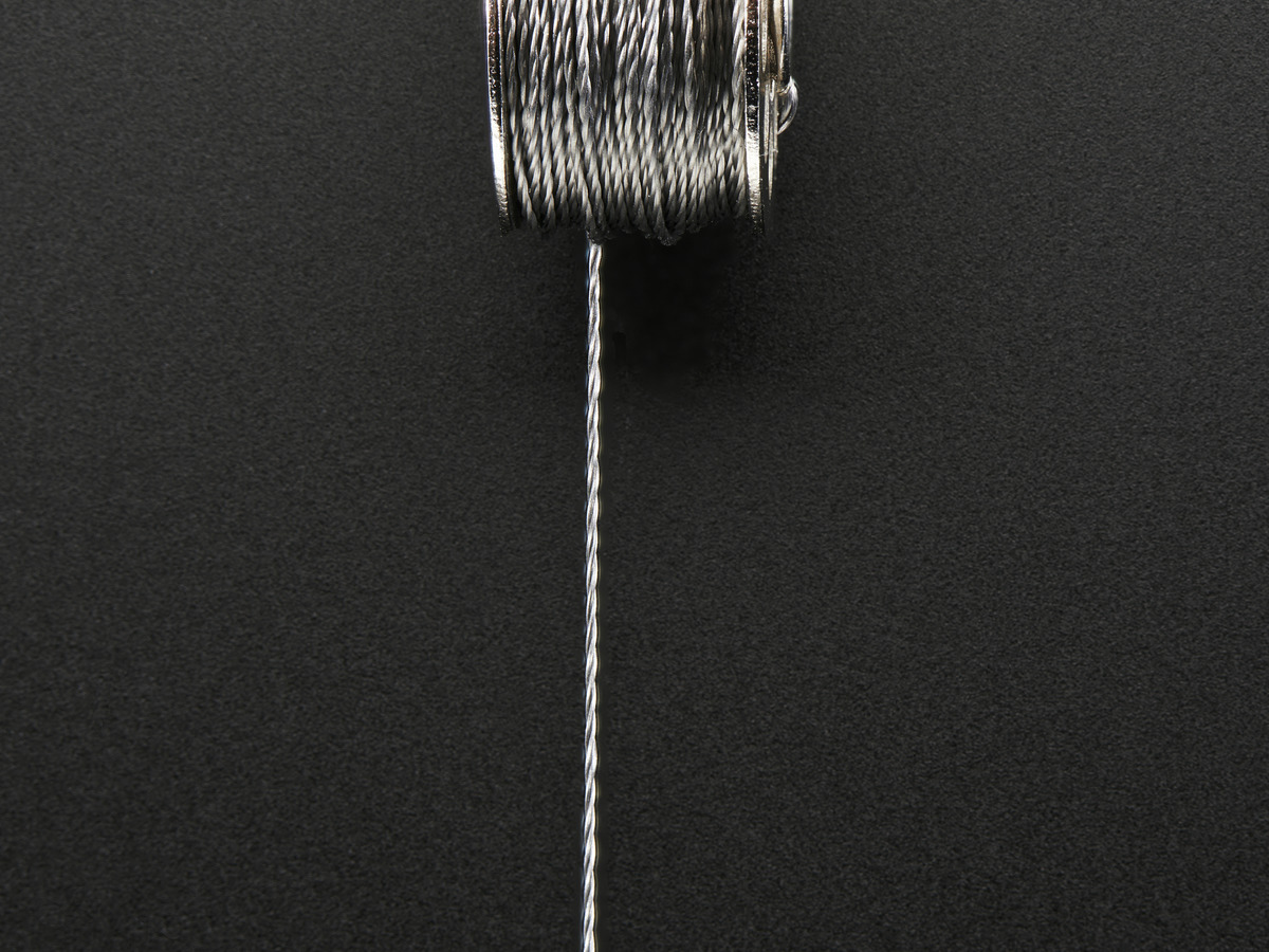 Stainless Medium Conductive Thread - 3 ply - 18 meter/60 ft - Click Image to Close