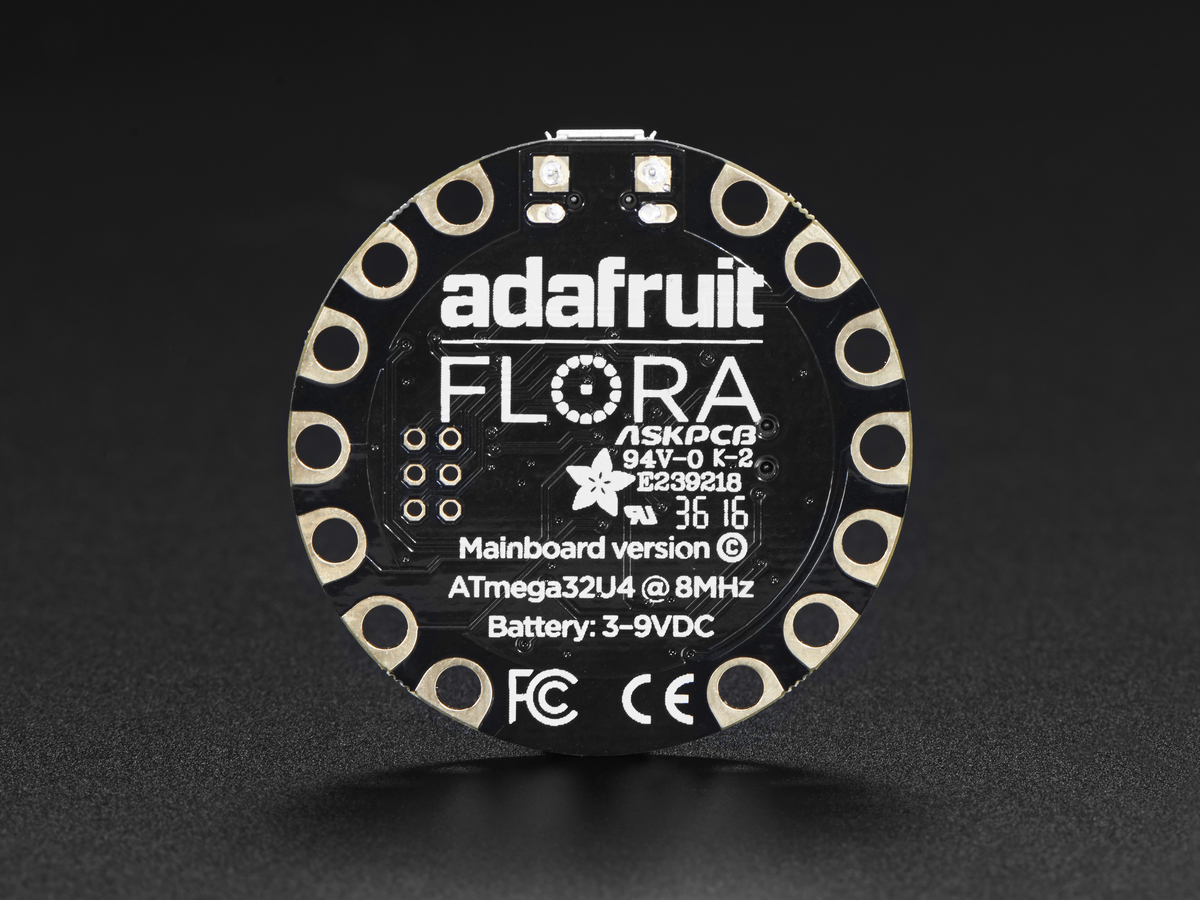 FLORA - Wearable electronic platform: Arduino-compatible - v3 - Click Image to Close