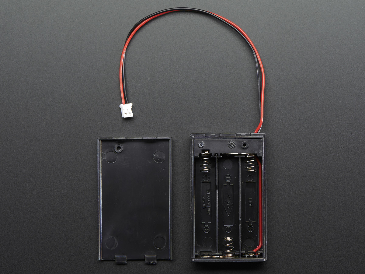 3 x AAA Battery Holder with On/Off Switch and 2-Pin JST - Click Image to Close