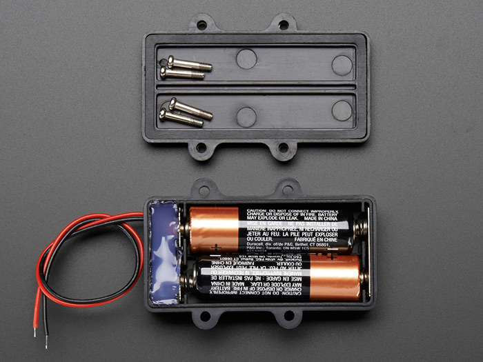 Waterproof 2xAA Battery Holder with On/Off Switch - Click Image to Close