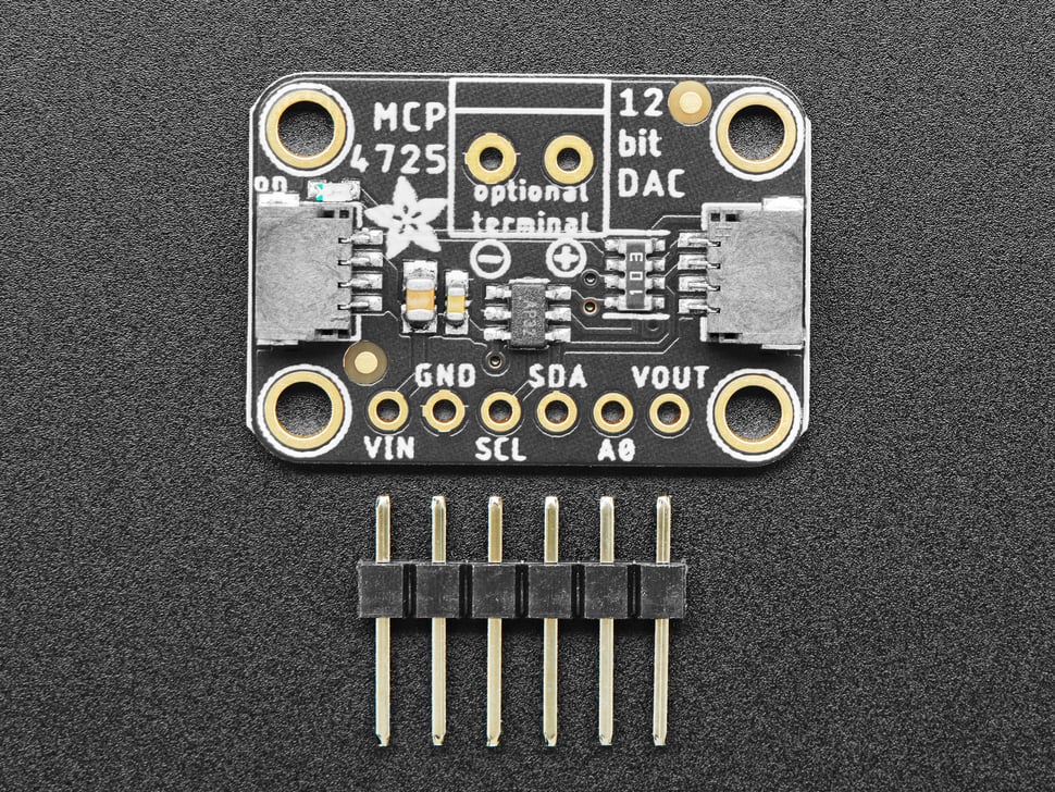 MCP4725 Breakout Board - 12-Bit DAC w/I2C Interface - Click Image to Close