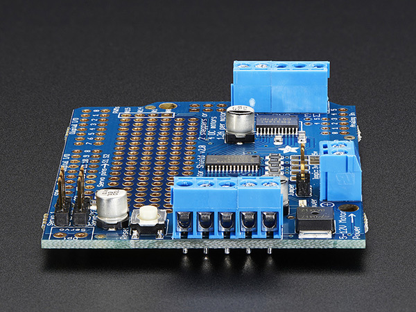 Adafruit Motor/Stepper/Servo Shield for Arduino v2.3 Kit - Click Image to Close