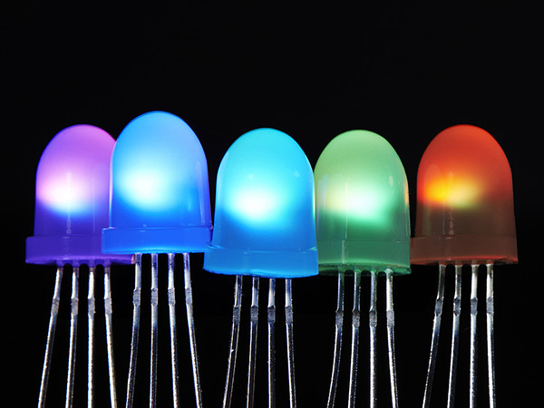 NeoPixel Diffused 8mm Through-Hole LED - 5 Pack - Click Image to Close