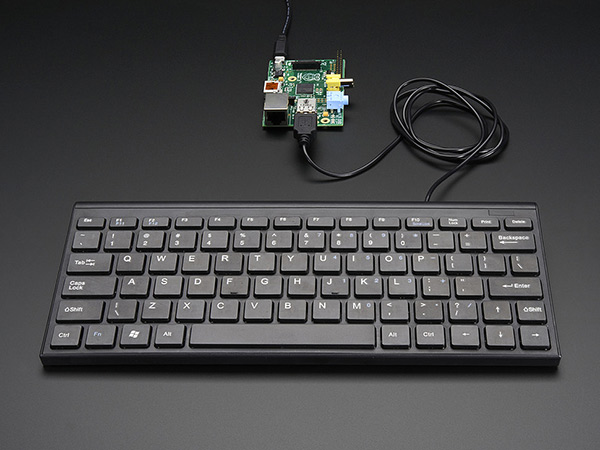 Retired - Mini Chiclet Keyboard - USB Wired - Black - Click Image to Close