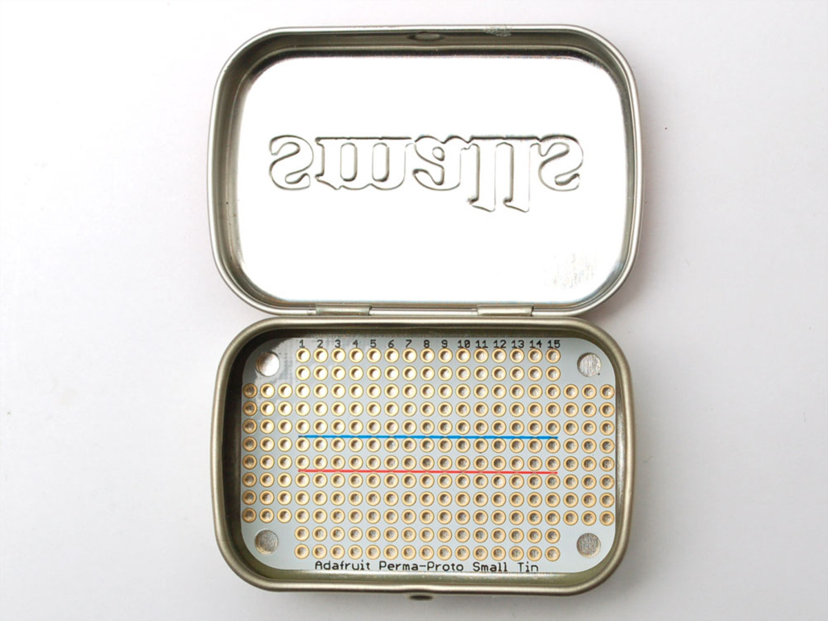 Adafruit Perma-Proto Small Mint Tin Size Breadboard PCB - 3 pack - Click Image to Close