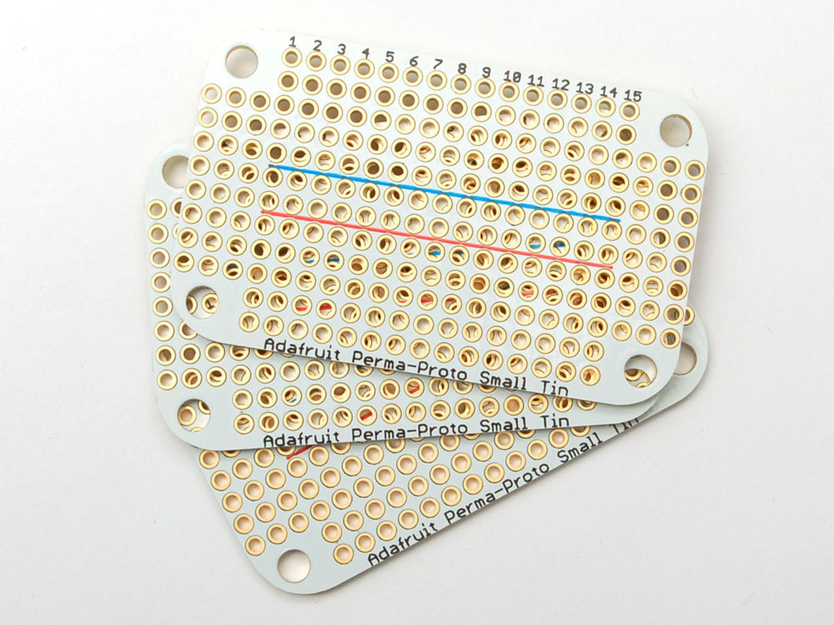 Adafruit Perma-Proto Small Mint Tin Size Breadboard PCB - 3 pack - Click Image to Close