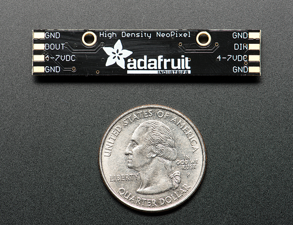 NeoPixel Stick - 8 x WS2812 5050 RGB LED with Integrated Drivers - Click Image to Close