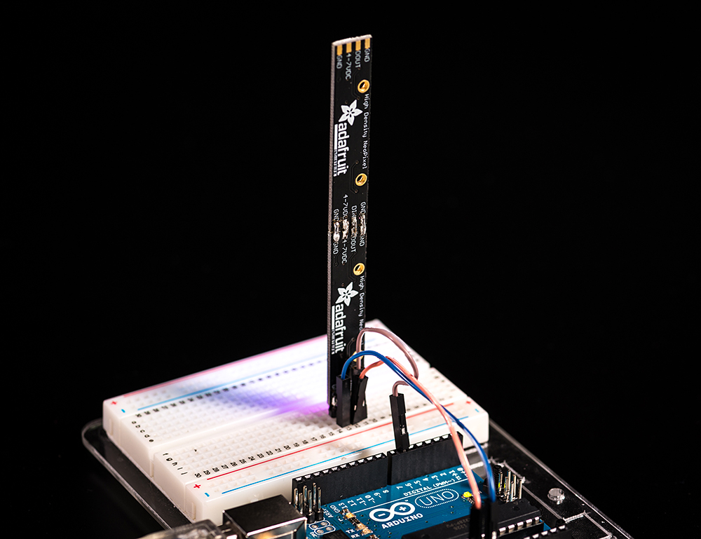 NeoPixel Stick - 8 x WS2812 5050 RGB LED with Integrated Drivers - Click Image to Close