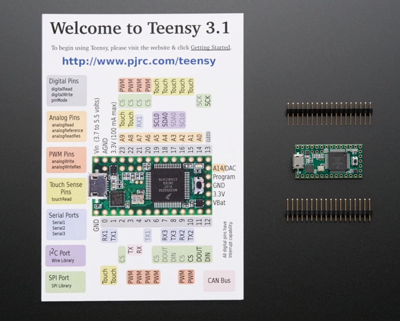 Teensy 3.1 + header - Click Image to Close