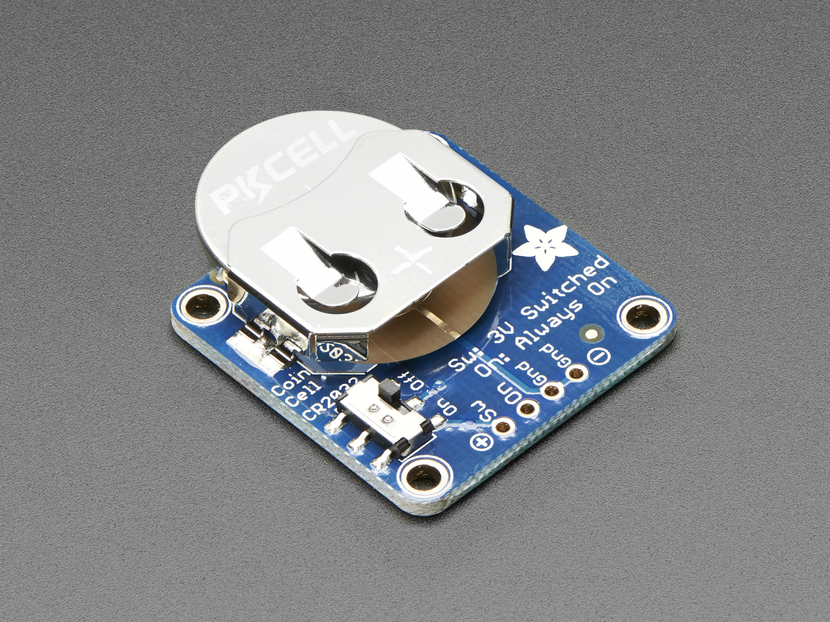20mm Coin Cell Breakout w/On-Off Switch (CR2032) - Click Image to Close