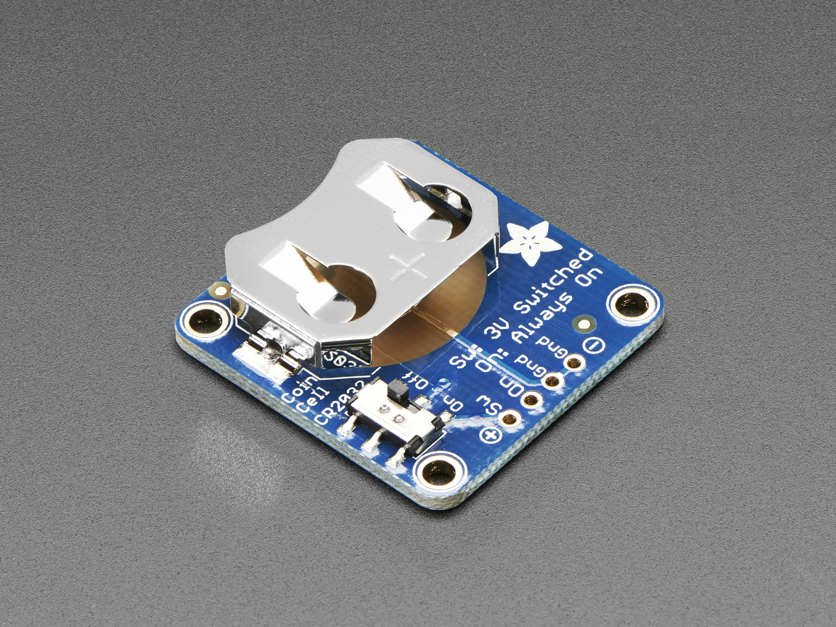 20mm Coin Cell Breakout w/On-Off Switch (CR2032) - Click Image to Close