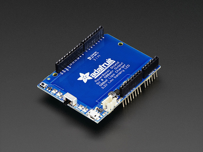 Adafruit PowerBoost 500 Shield Rechargeable 5V Power Shield - Click Image to Close