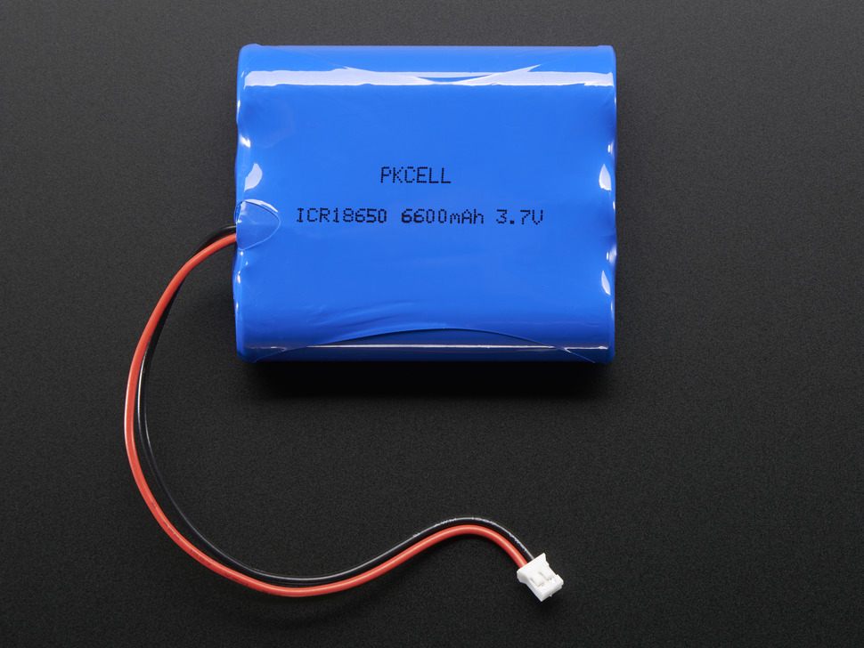 Lithium Ion Battery Pack - 3.7V 6600mAh - Click Image to Close