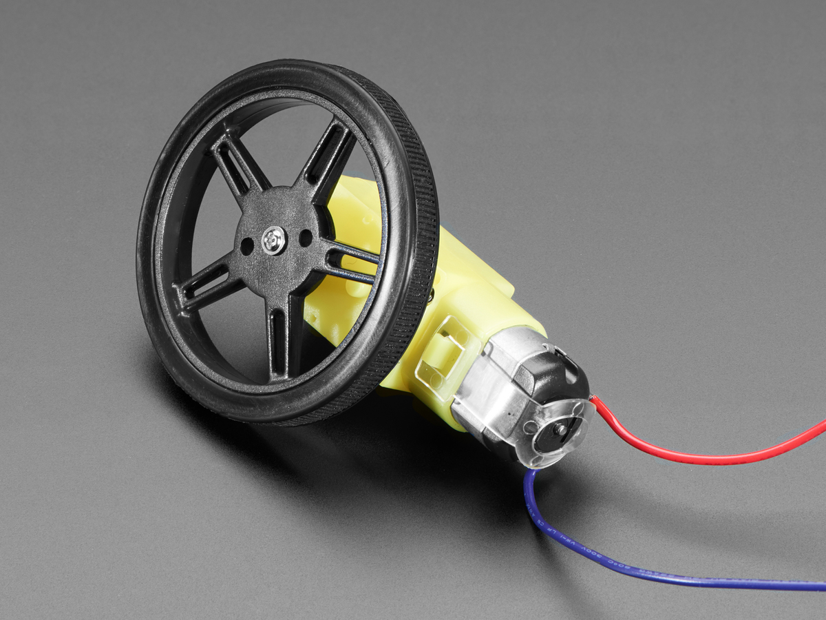 Skinny Wheel for TT DC Gearbox Motors - Click Image to Close