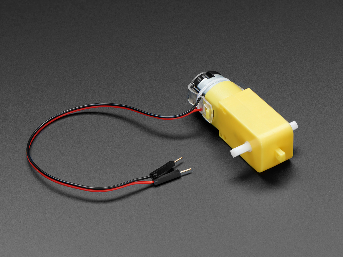 DC Gearbox Motor - "TT Motor" - 200RPM - 3 to 6VDC - Click Image to Close