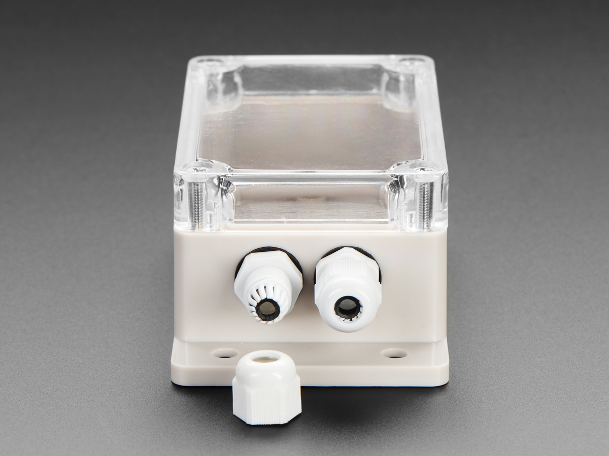 Flanged Weatherproof Enclosure With PG-7 Cable Glands - Click Image to Close