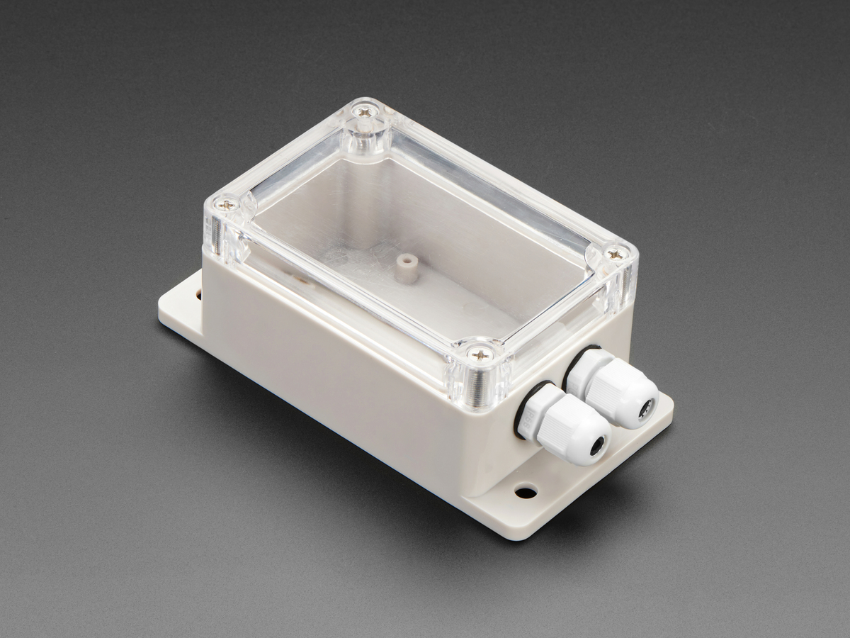 Flanged Weatherproof Enclosure With PG-7 Cable Glands - Click Image to Close