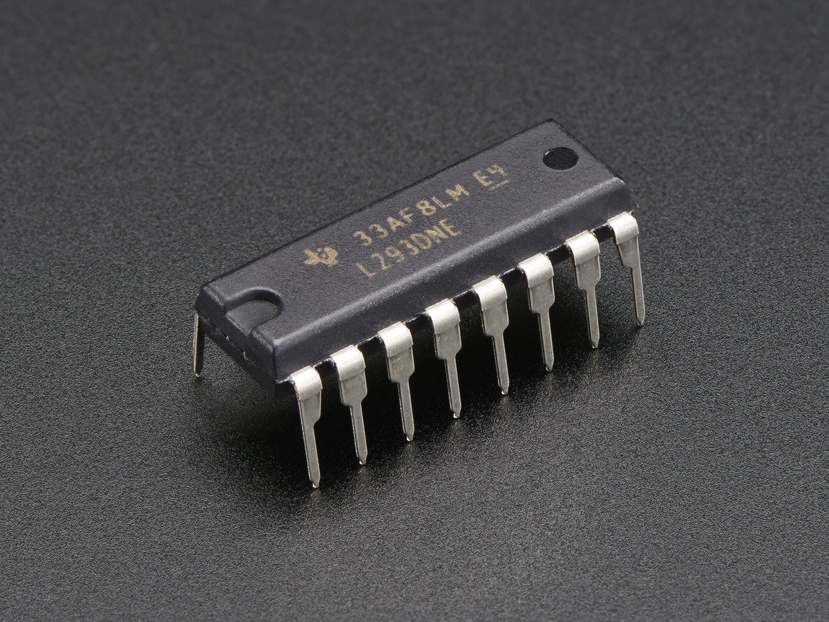 Dual H-Bridge Motor Driver for DC or Steppers - 600mA - L293D - Click Image to Close