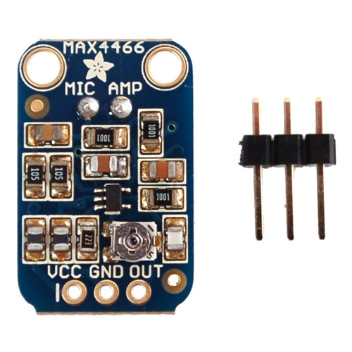 Electret Microphone Amplifier - MAX4466 with Adjustable Gain - Click Image to Close
