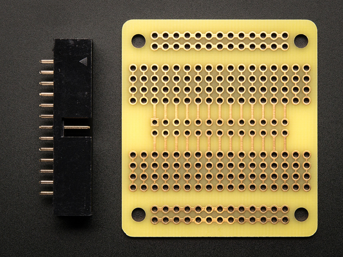 Adafruit Small-Size Perma-Proto Raspberry Pi Breadboard PCB Kit - Click Image to Close