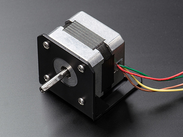 Stepper Motor Mount with Hardware - NEMA-17 Size - Click Image to Close