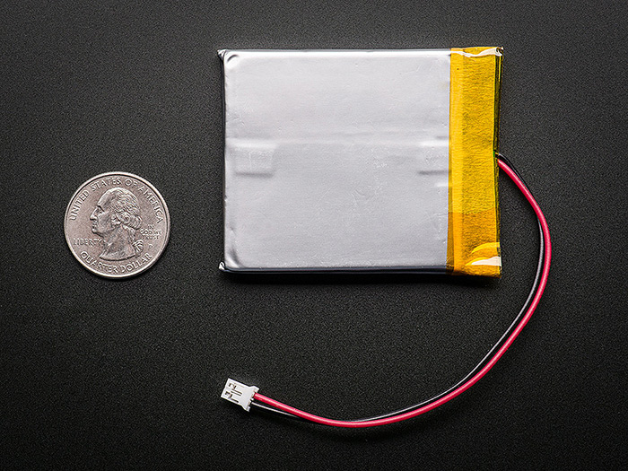 Lithium Ion Polymer Battery - 3.7v 2500mAh - Click Image to Close