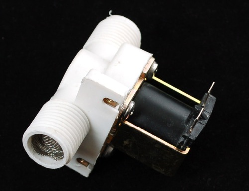 Plastic Water Solenoid Valve - 12V - 1/2" Nominal - Click Image to Close