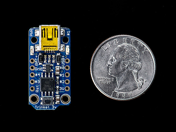 Adafruit Trinket - Mini Microcontroller - 3.3V Logic - Click Image to Close