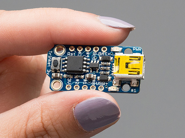 Adafruit Trinket - Mini Microcontroller - 3.3V Logic - Click Image to Close