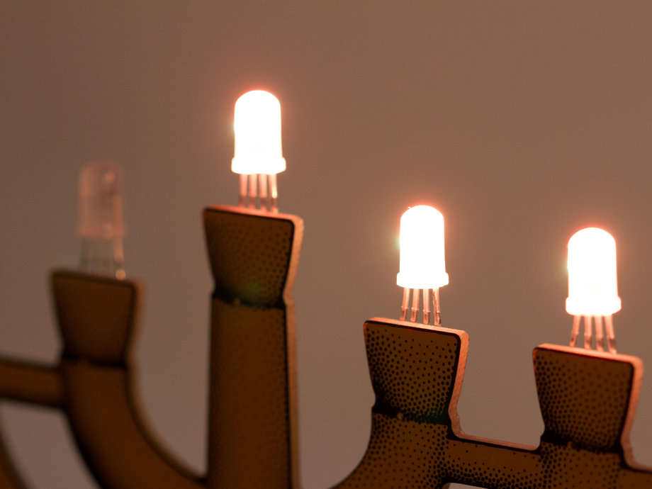 Mega Menorah 9000 Soldering Kit - Click Image to Close