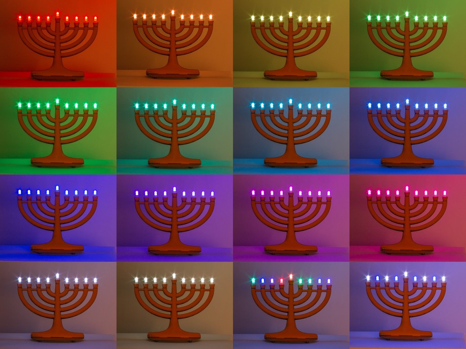 Mega Menorah 9000 Soldering Kit - Click Image to Close