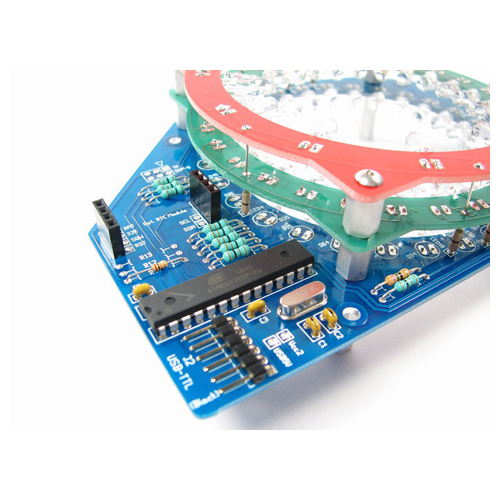 Bulb Dial Clock Kit (Black/ Smoke) - Click Image to Close