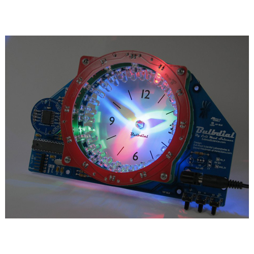 Bulb Dial Clock Kit (Black/ Smoke) - Click Image to Close