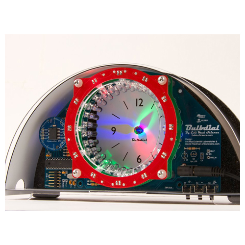 Bulb Dial Clock Kit (Black/ Smoke) - Click Image to Close