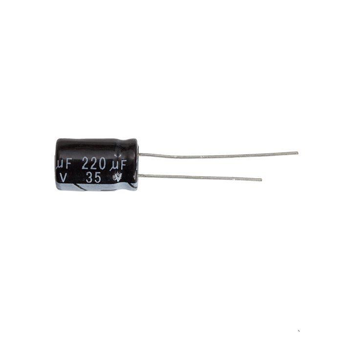 220 uf Electrolytic Capacitor - Click Image to Close