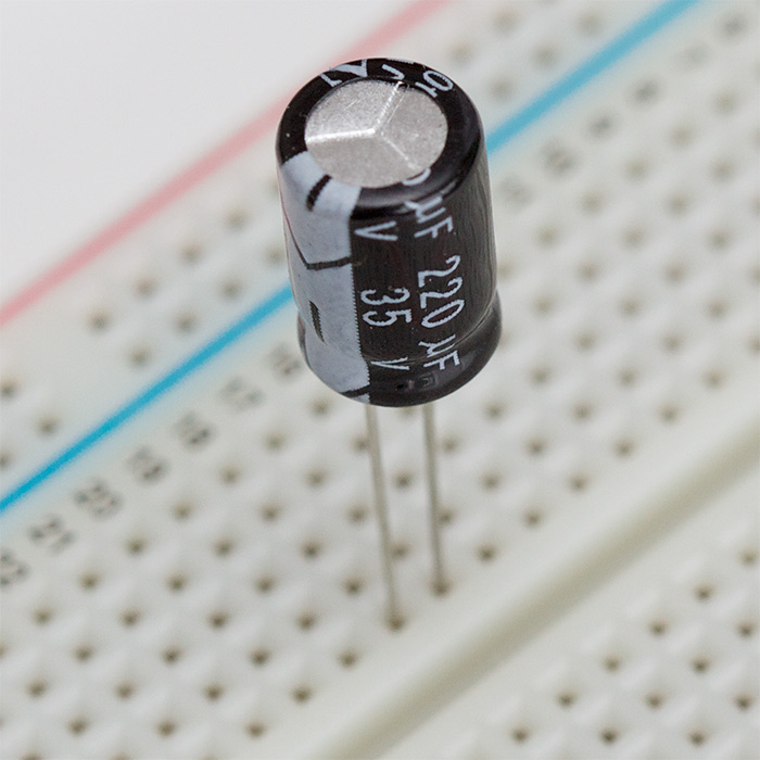 220 uf Electrolytic Capacitor - Click Image to Close